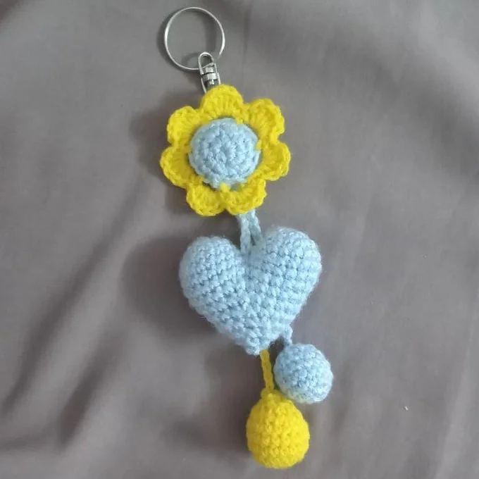 Sunflower Keychain